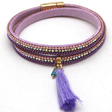 Load image into Gallery viewer, Magnet Tassel Leather Bracelet