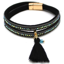 Load image into Gallery viewer, Magnet Tassel Leather Bracelet