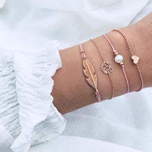 Load image into Gallery viewer, Love Arrow Knot Cactus  Bangle Set