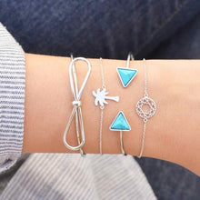Load image into Gallery viewer, Leaves Knot  Gold Bracelet Set