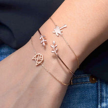 Load image into Gallery viewer, Leaves Knot  Gold Bracelet Set