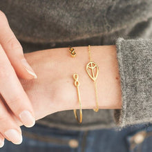 Load image into Gallery viewer, Leaves Knot  Gold Bracelet Set