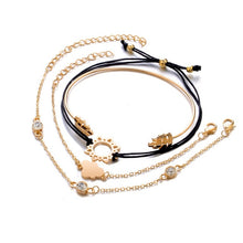 Load image into Gallery viewer, Arrow Knot Round Crystal Bracelet Set