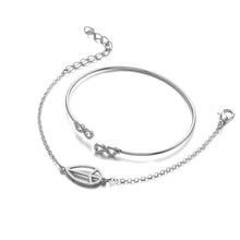 Load image into Gallery viewer, Arrow Knot Round Crystal Bracelet Set