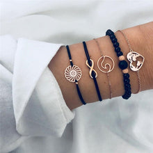 Load image into Gallery viewer, Turtle Heart Map Pineapple Bead Bracelet Set