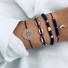 Load image into Gallery viewer, Turtle Heart Map Pineapple Bead Bracelet Set
