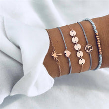 Load image into Gallery viewer, Heart Feather Bracelet Sets