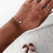 Load image into Gallery viewer, Heart Feather Bracelet Sets