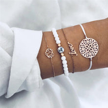 Load image into Gallery viewer, Shell Map Turtle Bracelet Set